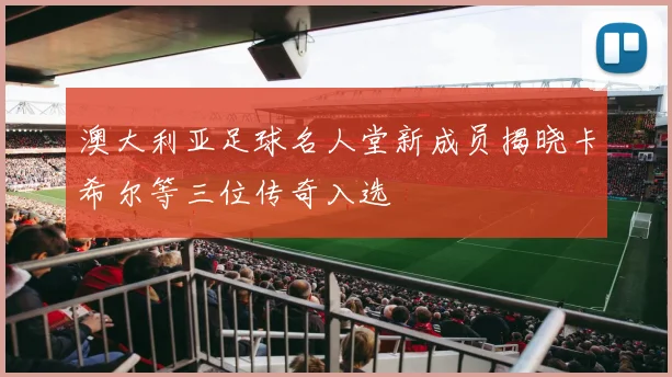 澳大利亚足球名人堂新成员揭晓卡希尔等三位传奇入选